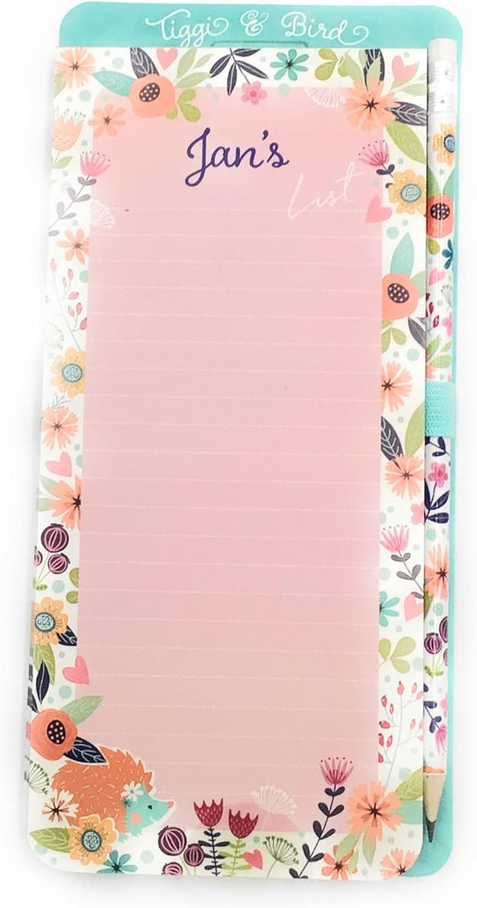 Fridge Magnetic Shopping List Notepad – Personalised Grocery Planner Pad for Home