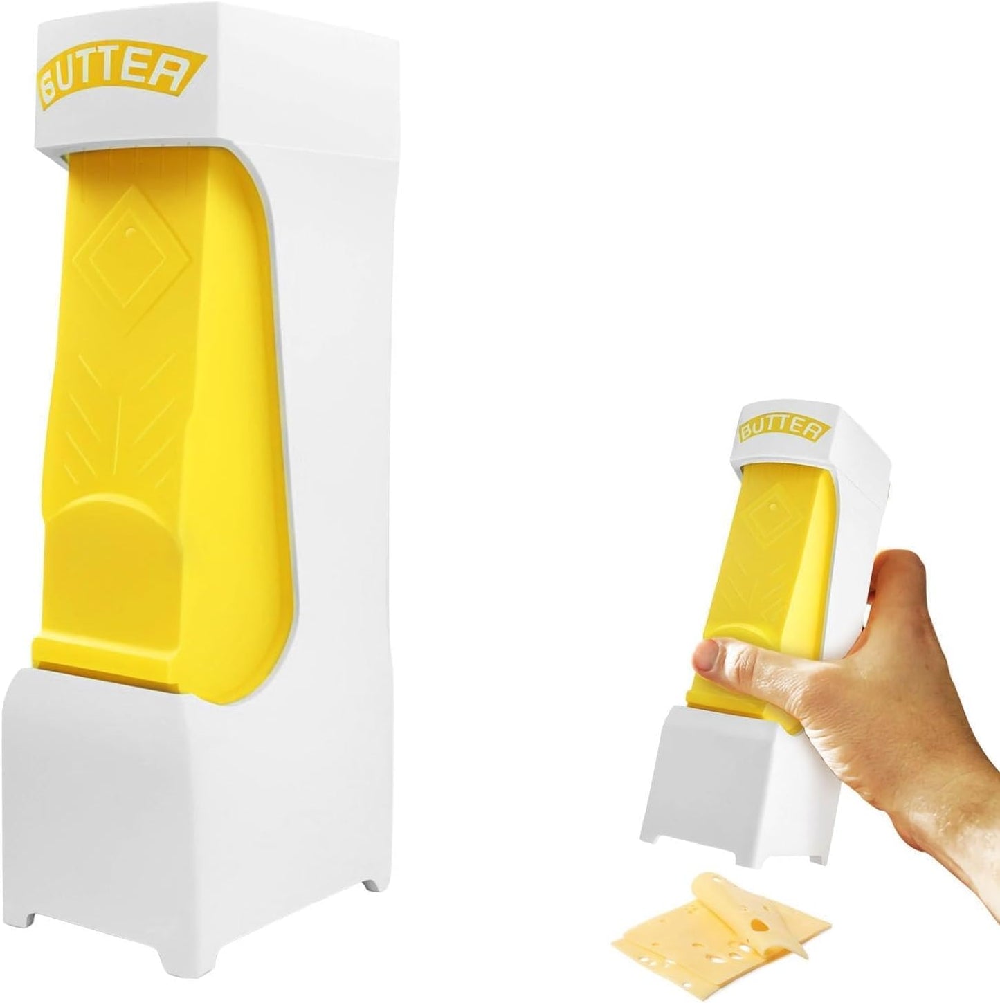 Butter Slicer Cutter with Container, Compact and Lightweight Kitchen Tool for Precise Butter Portions, Easy to Clean, Includes Butter Stick Holder for Baking & Cooking