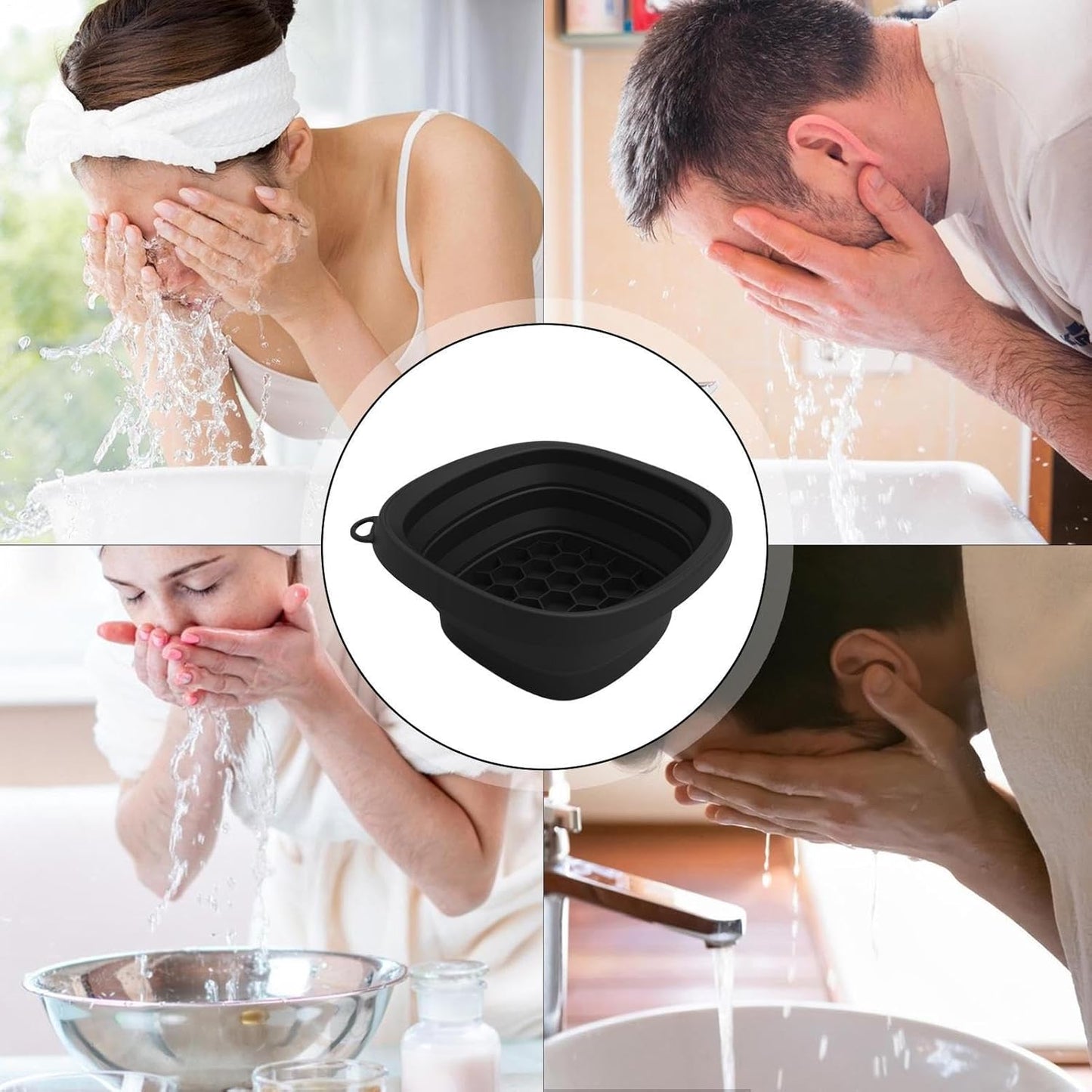 PureChill Silicone Ice Facial Basin – Compact Foldable Bowl for Daily Skin Refresh