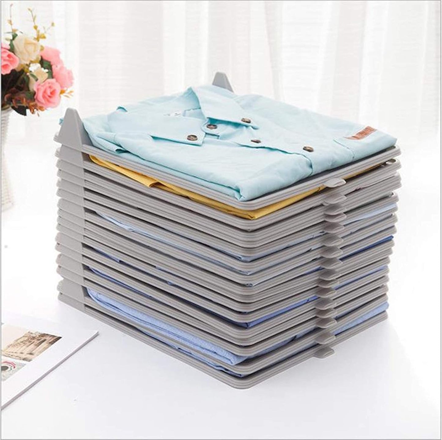 Closet Organizer,T-Shirt Clothes Folder,Convenient for children to fold clothes in the bedroom,The quality is super good 12Pcs