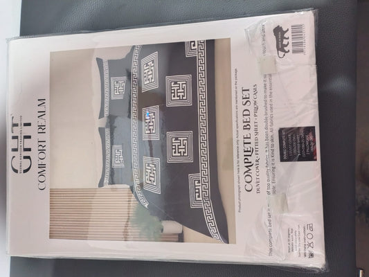 Premium Quality Complete Double Duvet  Cover Set 4 Pcs/ Luxury Cotton Touch/ Complete Bed Set/ 4 Pcs