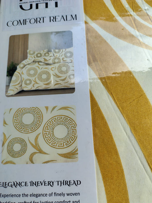 Premium Quality Complete Double Duvet Cover Set 4 Pcs/ Luxury Cotton Touch/ Complete Bed Set/ 4 Pcs