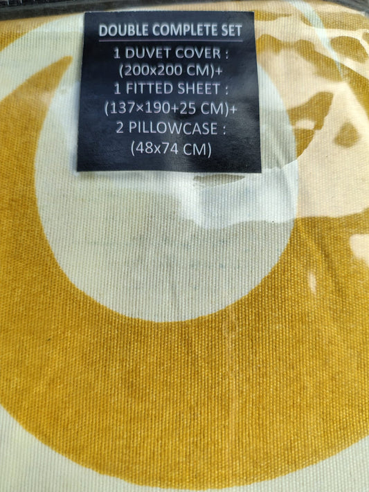 Premium Quality Complete Double Duvet Cover Set 4 Pcs/ Luxury Cotton Touch/ Complete Bed Set/ 4 Pcs