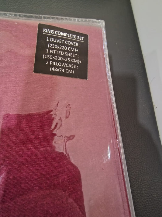 Premium Quality Complete Double Duvet Cover Set 4 Pcs/ Luxury Cotton Touch/ Complete Bed Set/ 4 Pcs